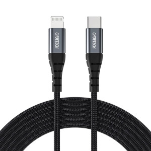 Кабель Choetech IP0041 Type-C to Lightning 2 м MFI чорний