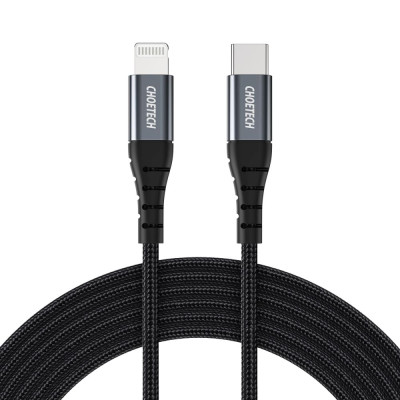 Кабель Choetech IP0041 Type-C to Lightning 2 м MFI чорний
