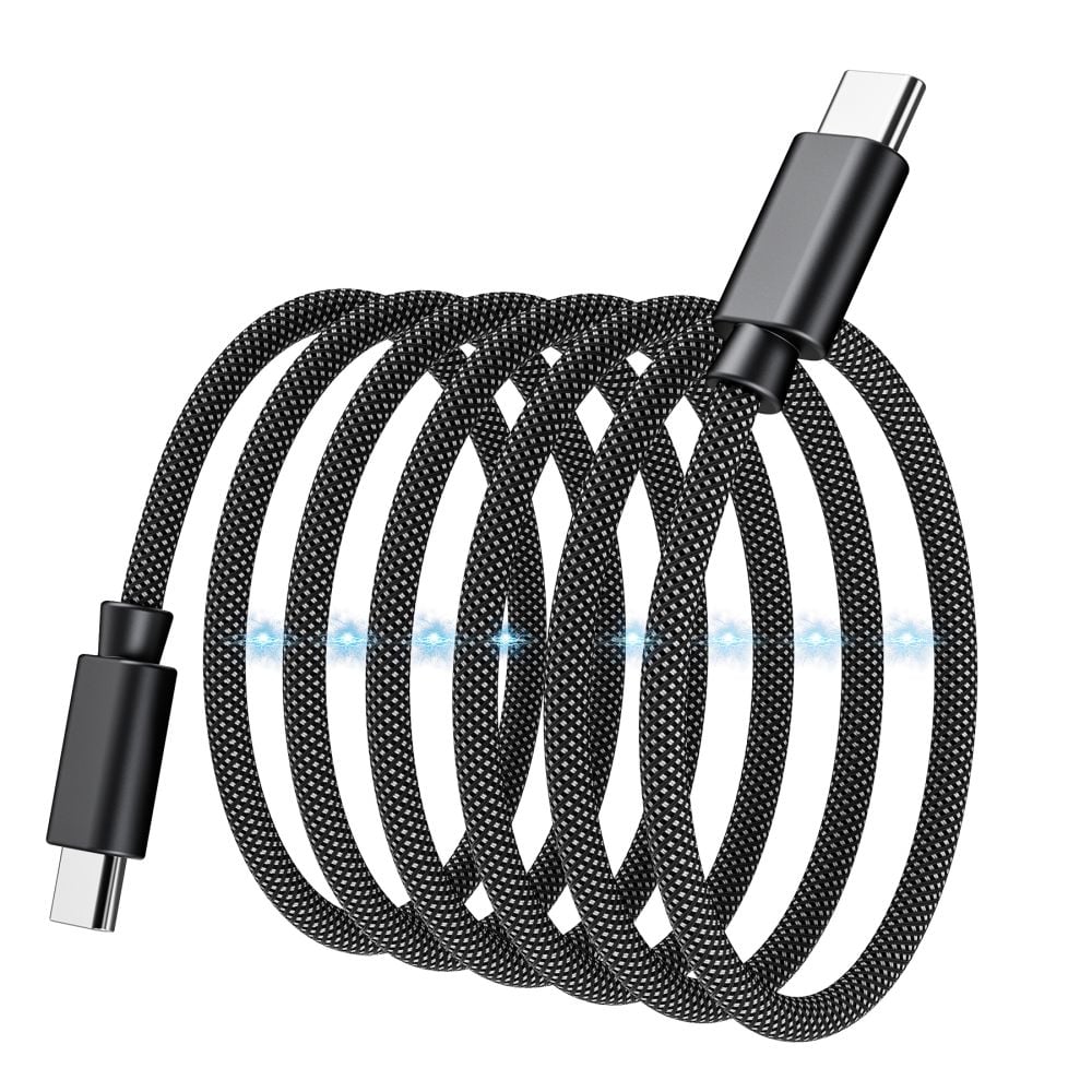 Кабель Choetech ХСС-1051 240 W 2хUSB-C 1.8 м черный магнитный с быстрой зарядкой