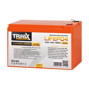 Акумуляторна батарея літій-залізо-фосфатна 12.8В 10А*год Trinix TLFP-1210S Ultra LiFePO4
