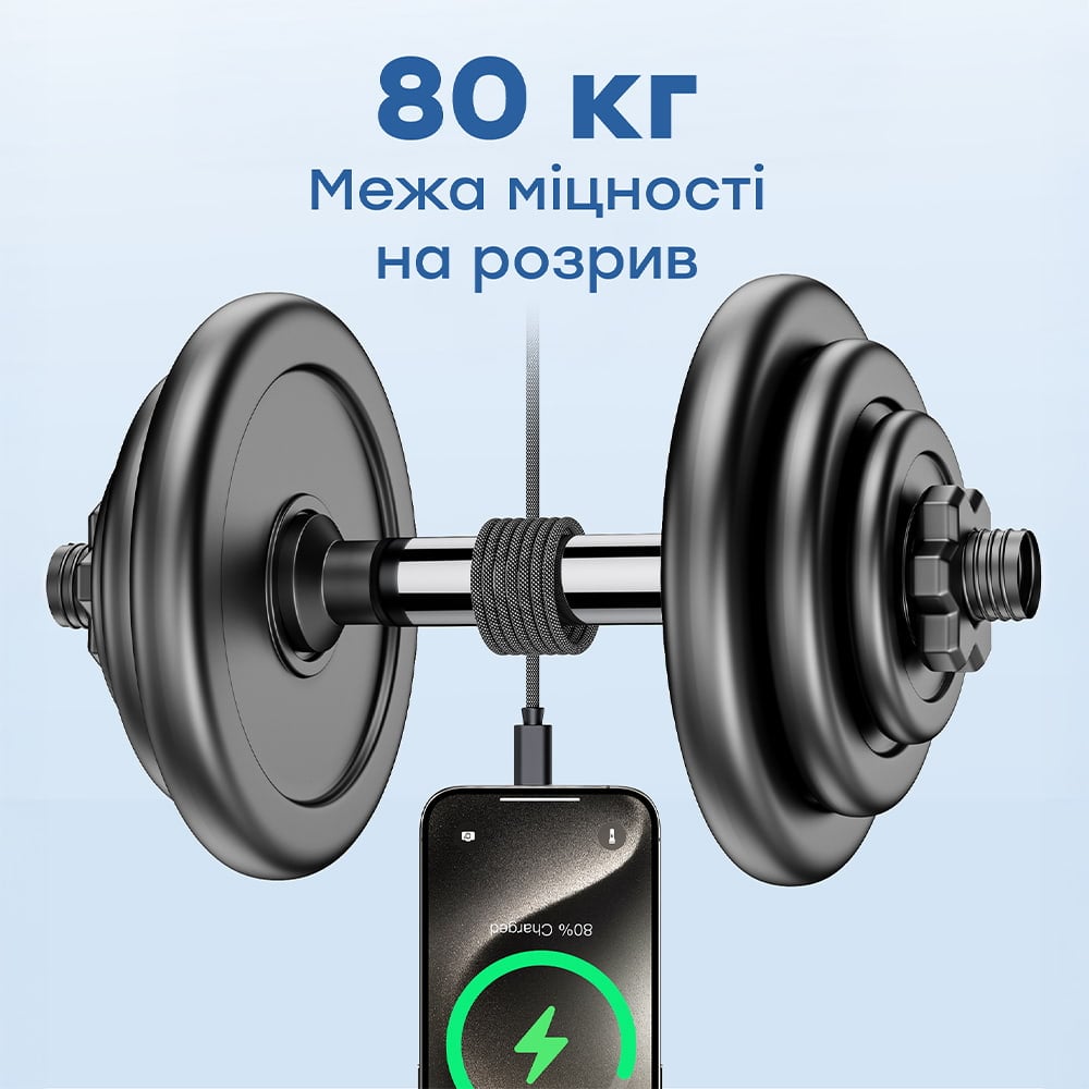Кабель Choetech ХСС-1052 USB-C to USB-C Magnetic PD3.1 240 Вт 1.2 м черный
