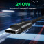 Кабель Choetech ХСС-1035 USB-C to USB-C PD3.1 240 Вт 1 м чорний