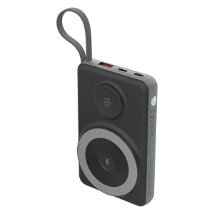 Повербанк Choetech B695 10000 mAh з швидкою та бездротовою зарядкою смартфонів та Apple Watch чорний