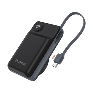 Повербанк Choetech B696 20000 mAh з швидкою та бездротовою зарядкою смартфонів та Apple Watch чорний