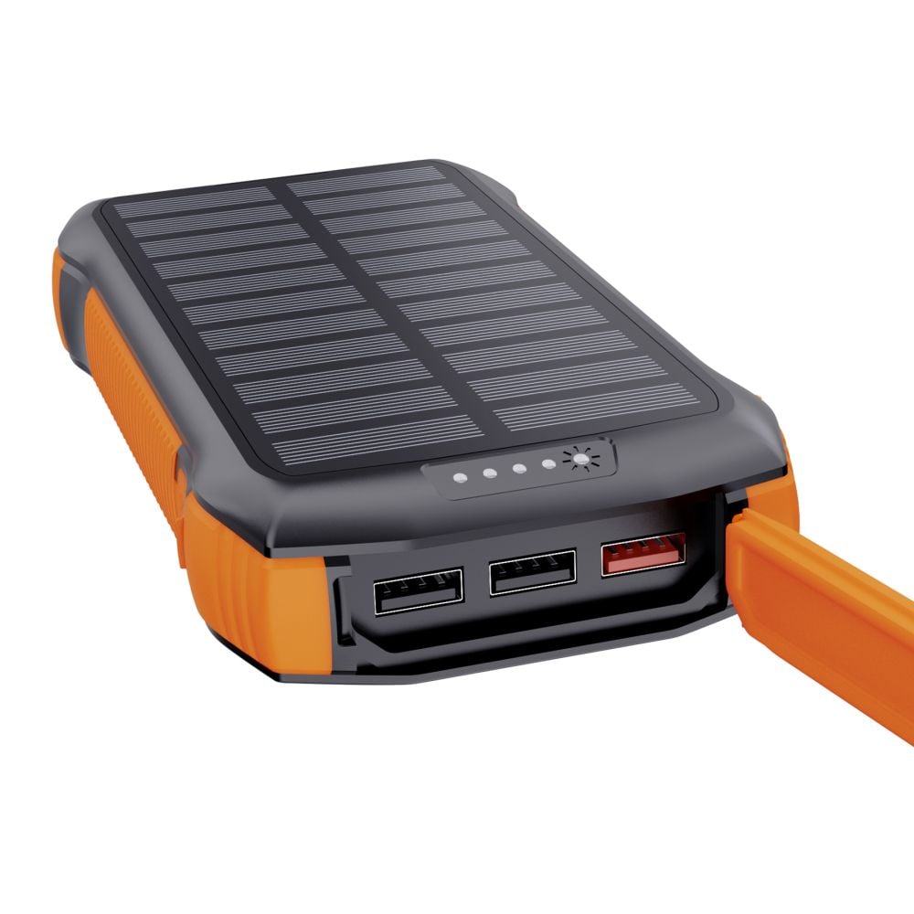 Повербанк Choetech B657 20000 mAh PD20W+QC черный с солнечной панелью и быстрой беспроводной зарядкой