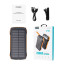 Повербанк Choetech B657 20000 mAh PD20W+QC черный с солнечной панелью и быстрой беспроводной зарядкой