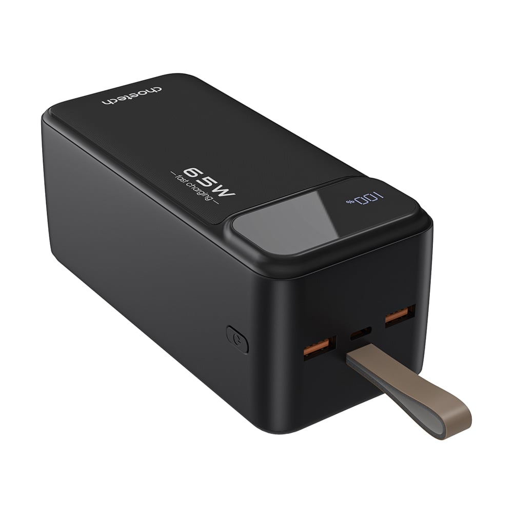 Повербанк Choetech B733 50000 mAh 65 W чорний з швидкою зарядкою