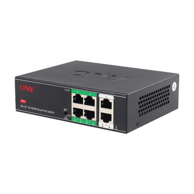 6-портовий PoE-комутатор некерований ONV-H1064PSD з 4 портами PoE