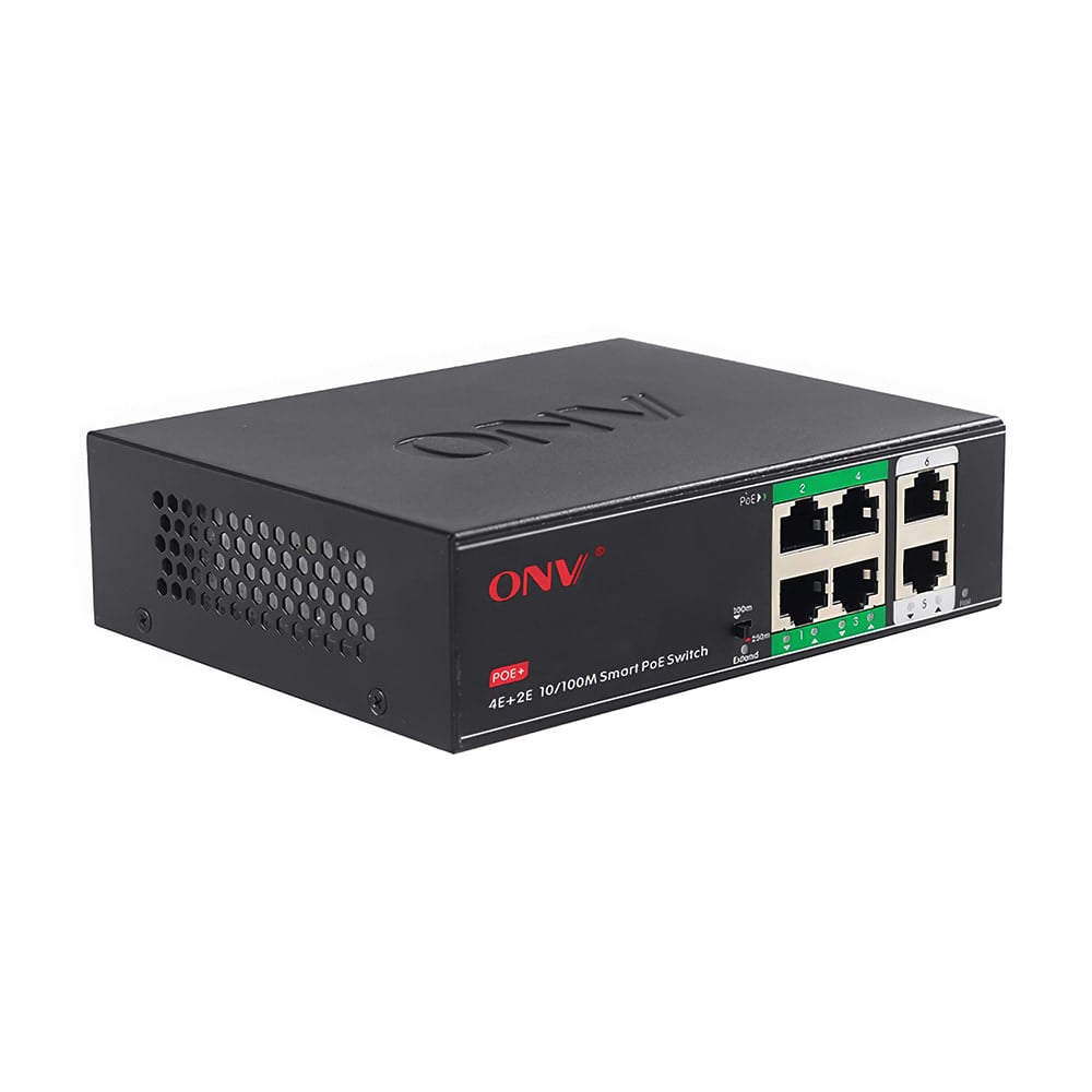 6-портовий PoE-комутатор некерований ONV-H1064PSD з 4 портами PoE