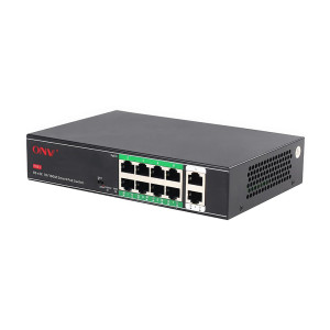 10-портовый PoE-коммутатор неуправляемый ONV-H1108PSD с 8 портами PoE