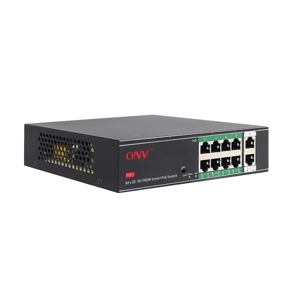 10-портовий PoE-комутатор некерований ONV-H1108PSD з 8 портами PoE