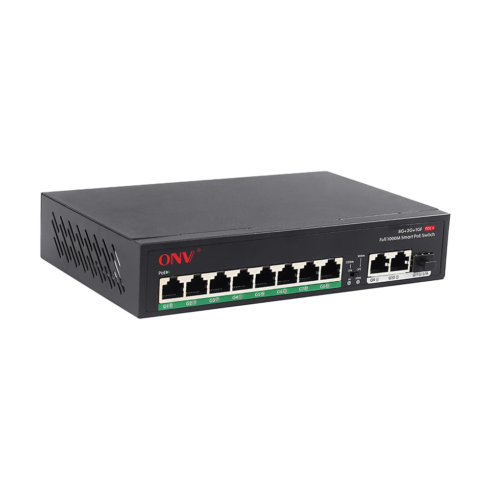 11-портовый PoE-коммутатор неуправляемый гигабитный ONV-H3108PFD с 8 портами PoE