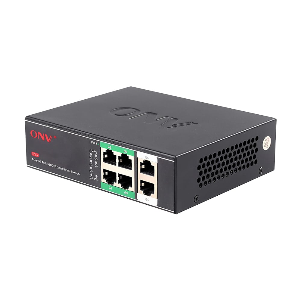 6-портовий PoE-комутатор некерований гігабітний ONV-H3064PS з 4 портами PoE