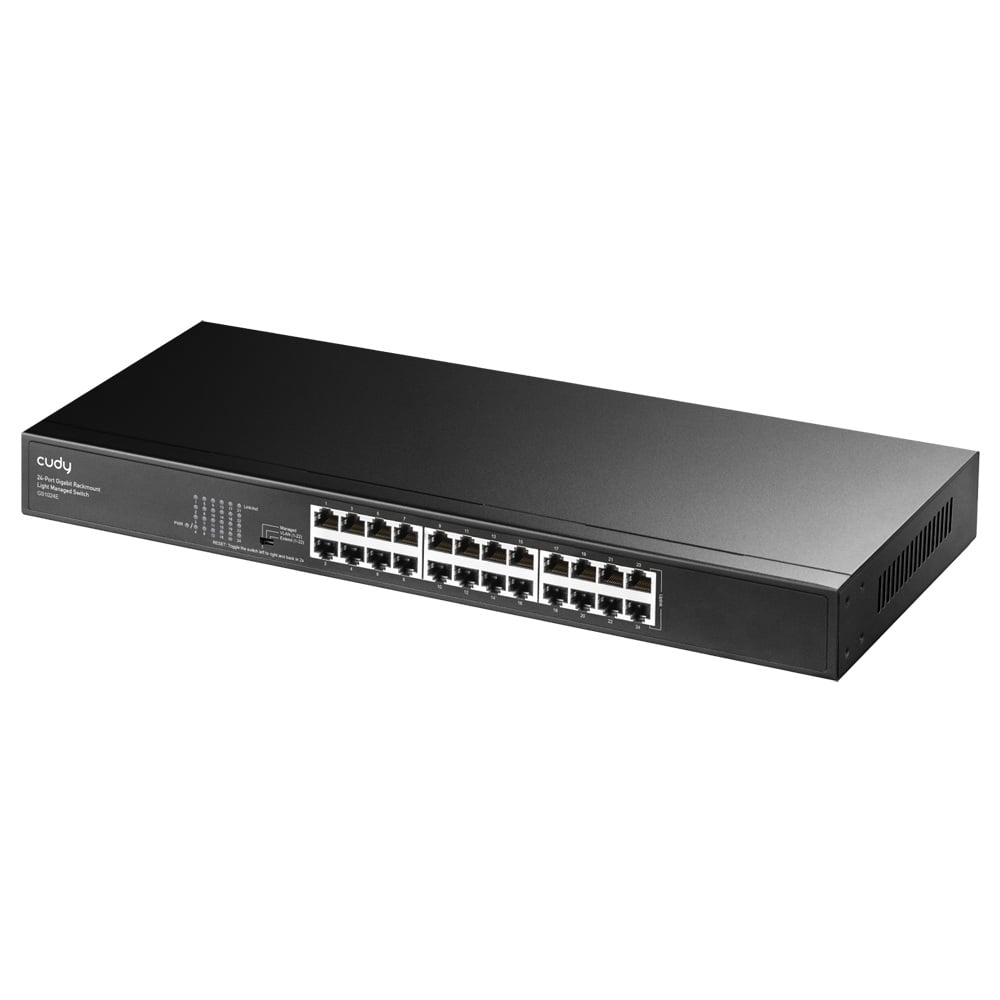 24-портовый коммутатор Cudy GS1024E гигабитный с функциями управления
