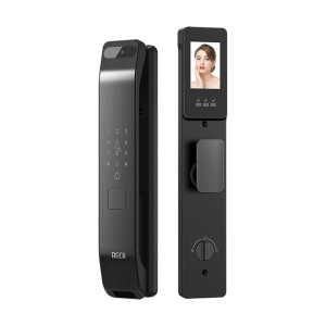 Замок біометричний Trinix TRL-8804BTV Black L/R з розпізнаванням облич і зчитувачем відбитків пальців