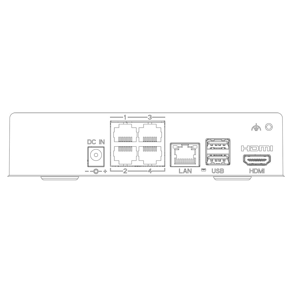 4-канальный IP-видеорегистратор TVT TD-3004H1-4P-A1L с поддержкой PoE