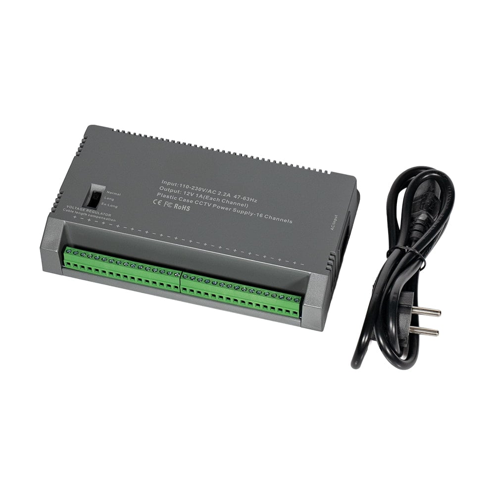 Блок живлення Kraft KRF-1216B (16CH) 200W