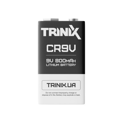 Батарея Trinix CR9V 9V LiMnO2 800mAh