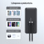 Повербанк Choetech B654 Black 22.5W QC3.0 PD3.0 10000mAh вбудовані кабелі Type-C та Lightning