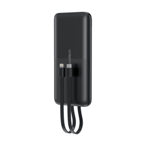 Повербанк Choetech B654 Black 22.5W QC3.0 PD3.0 10000mAh вбудовані кабелі Type-C та Lightning