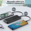 Повербанк Choetech B654 Black 22.5W QC3.0 PD3.0 10000mAh вбудовані кабелі Type-C та Lightning