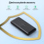 Повербанк Choetech B654 Black 22.5W QC3.0 PD3.0 10000mAh вбудовані кабелі Type-C та Lightning