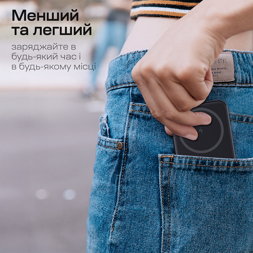Повербанк Choetech B709 Black PD3.0 5000mAh беспроводная магнитная зарядка