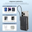 Повербанк Choetech B735 Black QC3.0 PD3.0 10000mAh бездротова магнітна зарядка, вбудований кабель, підставка