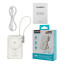 Повербанк Choetech B735 White QC3.0 PD3.0 10000mAh беспроводная магнитная зарядка, встроенный кабель, подставка