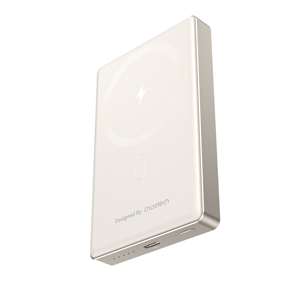 Повербанк Choetech B739 Silver QC3.0 PD3.0 10000mAh бездротова магнітна зарядка