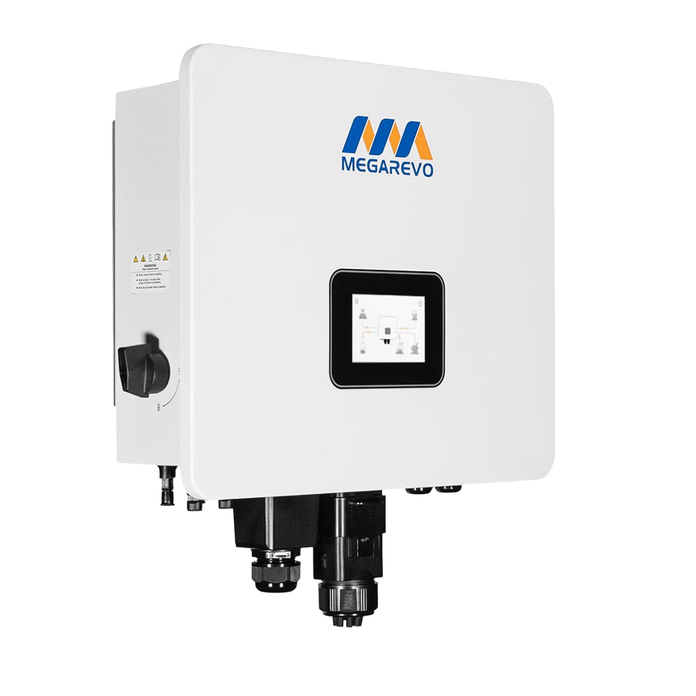 Гібридний однофазний інвертор 6kW Megarevo R6KL1DA-G2S 2 MPPT WiFi для сонячних панелей 
