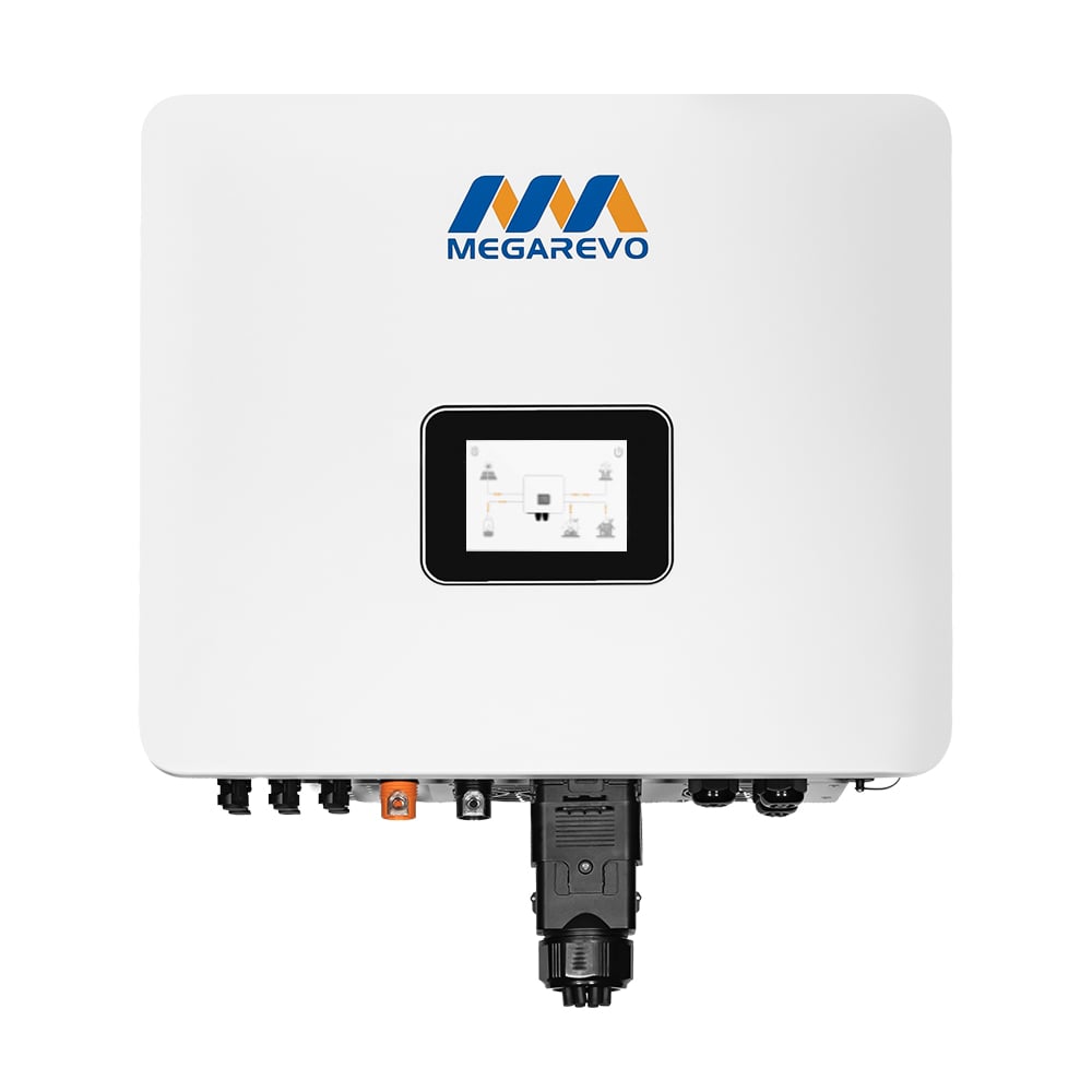 Гібридний однофазний інвертор 10kW Megarevo R10KL1DA-G2S 2 MPPT WiFi для сонячних панелей 
