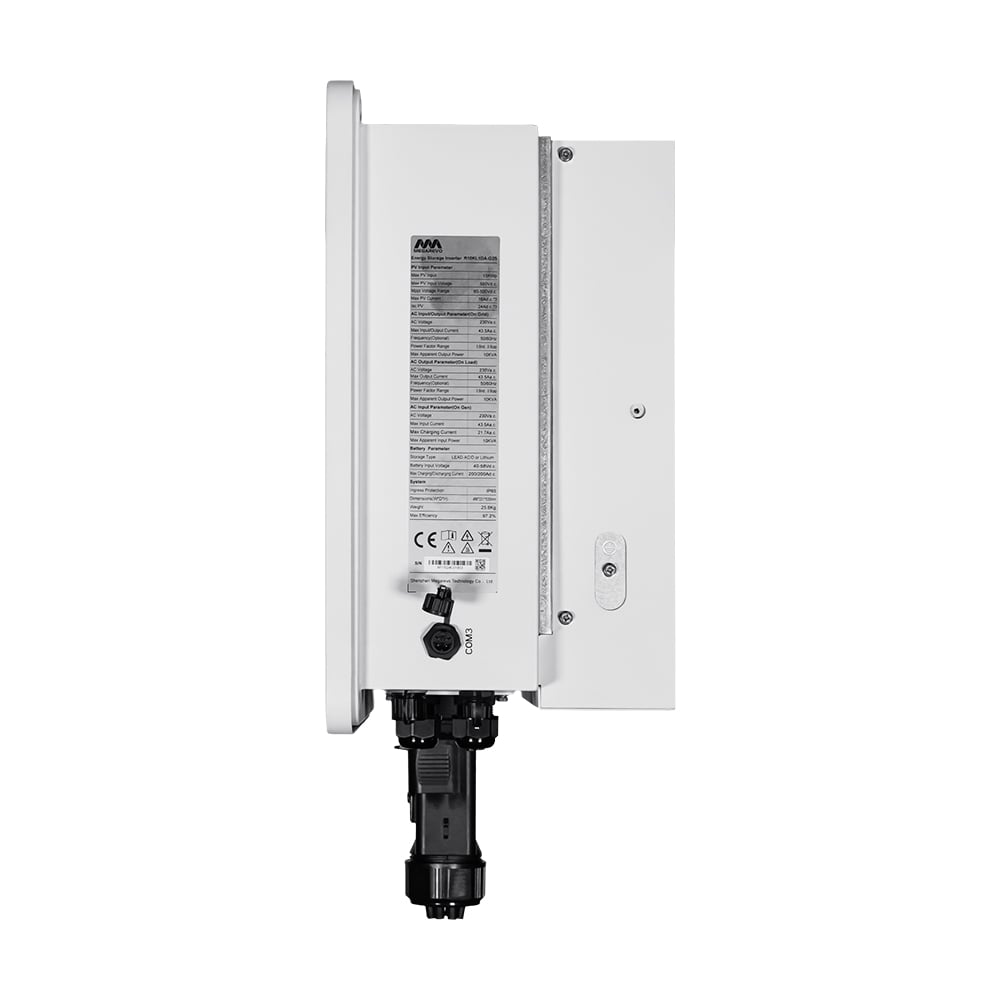 Гібридний однофазний інвертор 10kW Megarevo R10KL1DA-G2S 2 MPPT WiFi для сонячних панелей 