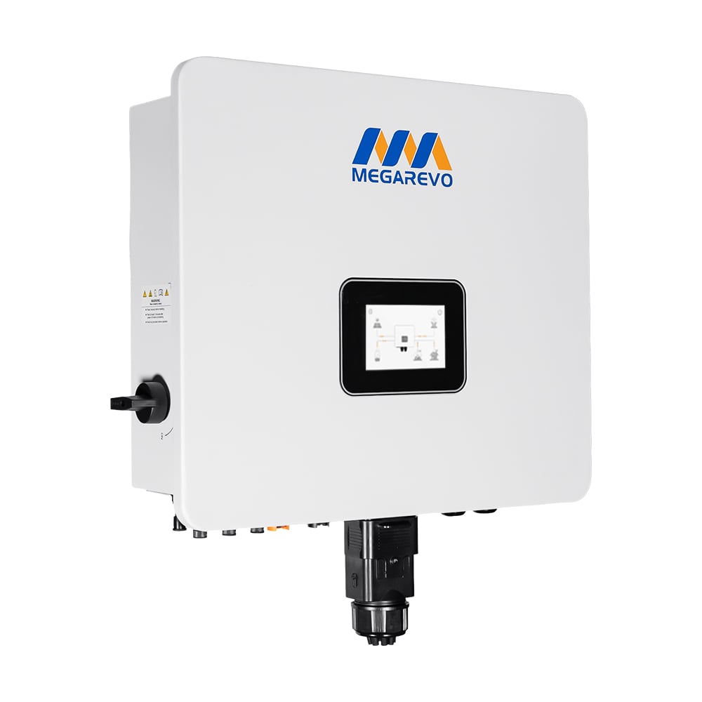 Гібридний однофазний інвертор 10kW Megarevo R10KL1DA-G2S 2 MPPT WiFi для сонячних панелей 