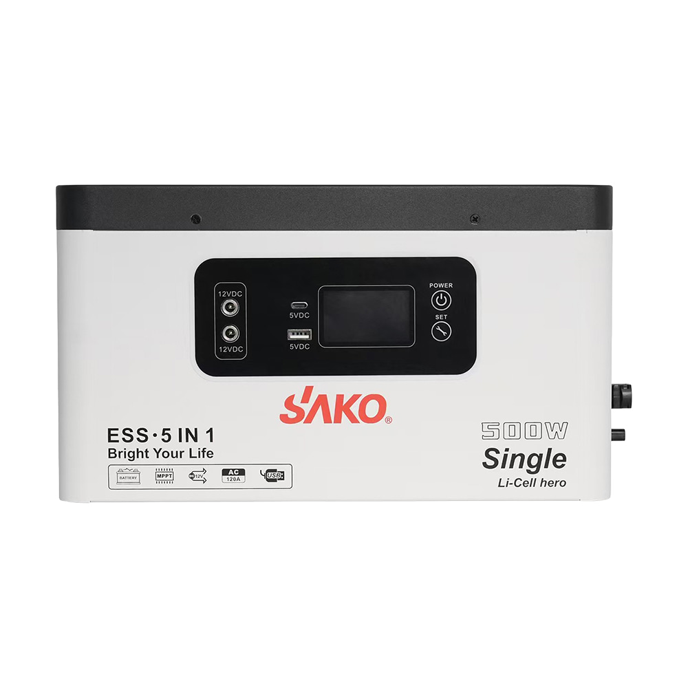 Портативная зарядная станция Sako Alpha-ESS-500W/1KWh LifePO4 500 Вт / 1004,8 Вт·ч