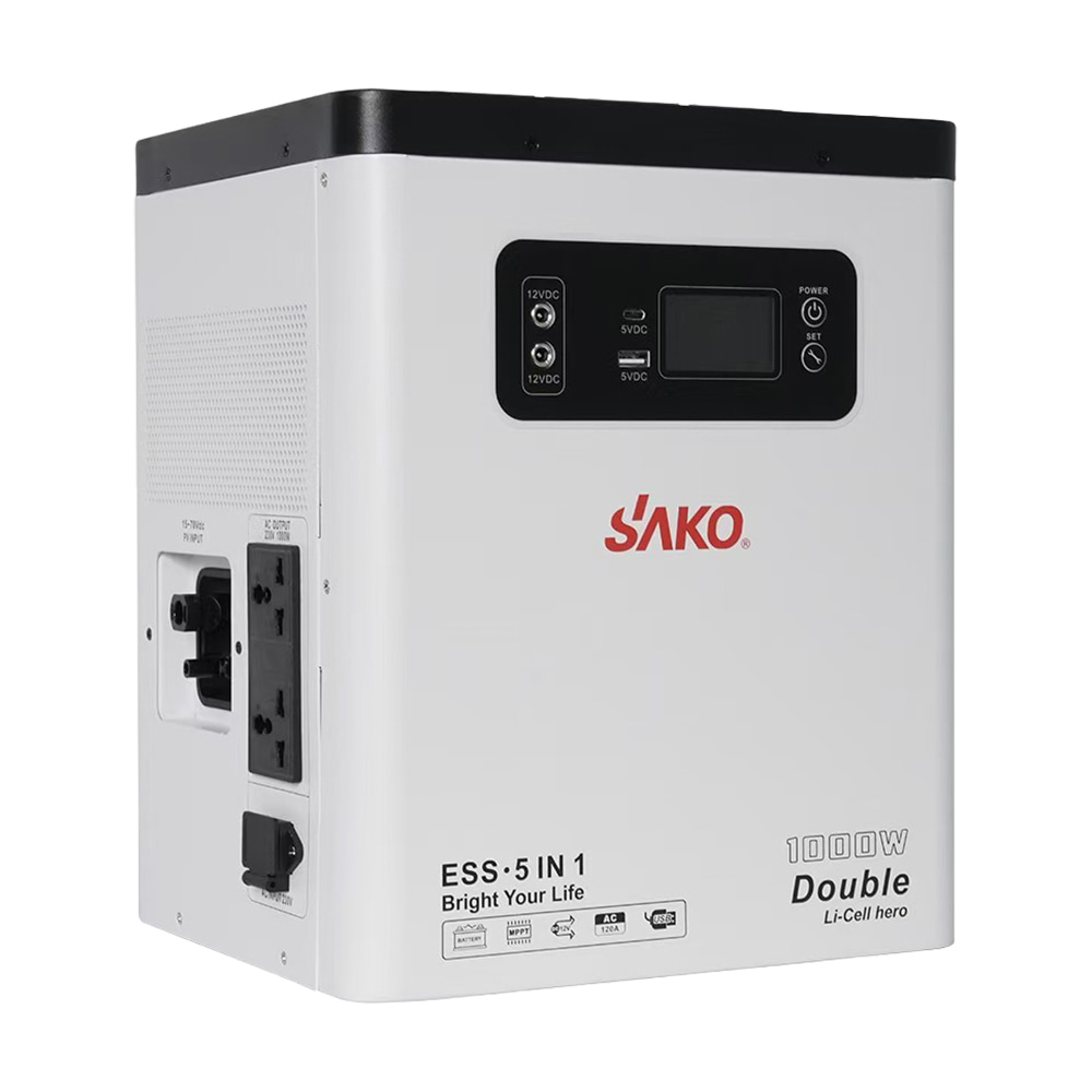 Портативна зарядна станція Sako Alpha-ESS-1000W/2KWh 1000 Вт / 2009.6 Вт·год / LifePO4