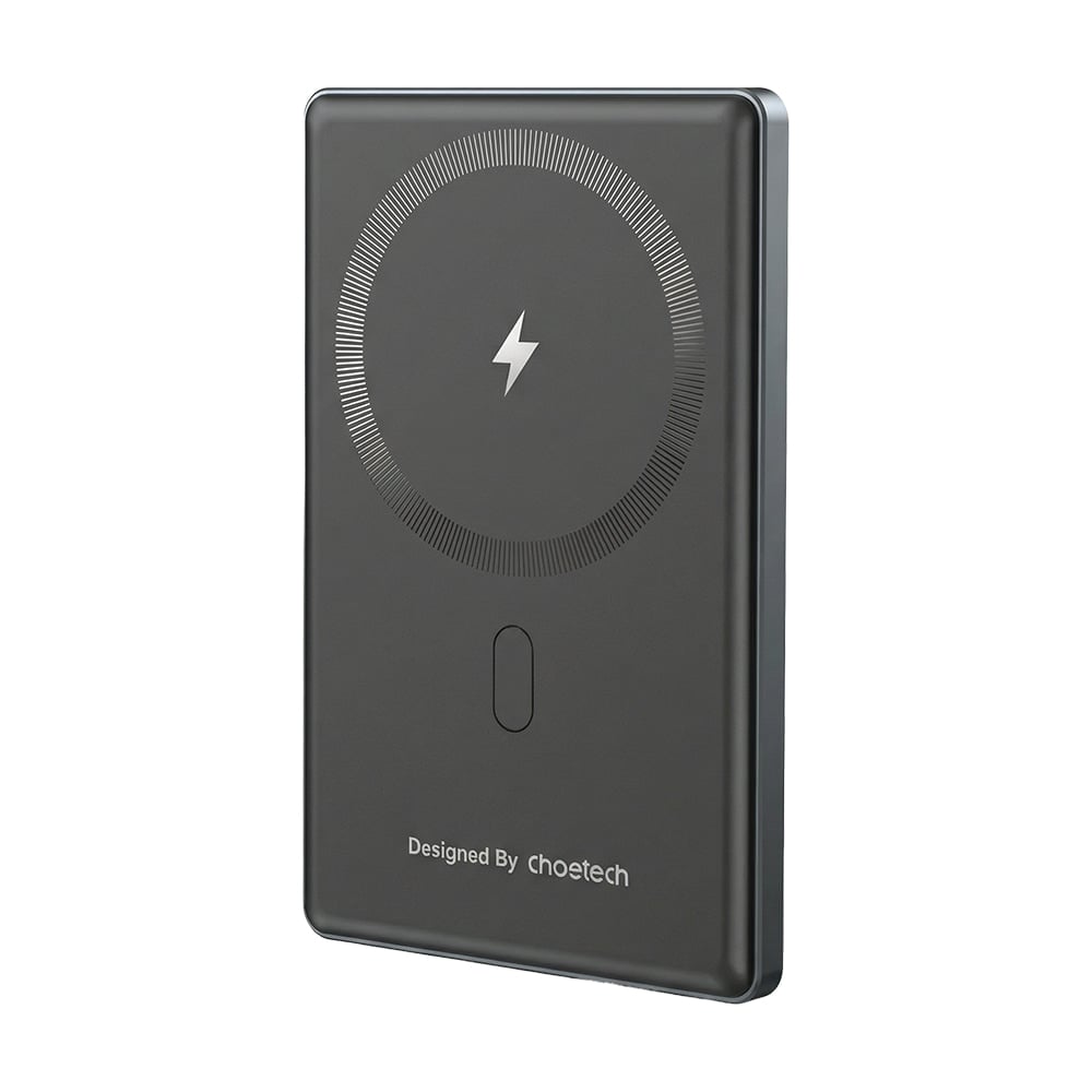 Павербанк Choetech B738 Black QC3.0 PD3.0 5000 mAh, бездротова магнітна зарядка