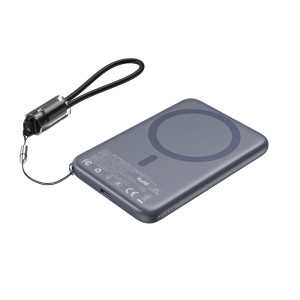 Повербанк Choetech B861 5000 mAh 20 W Grey QC3.0 PD3.0 з бездротовою магнітною зарядкою MagSafe