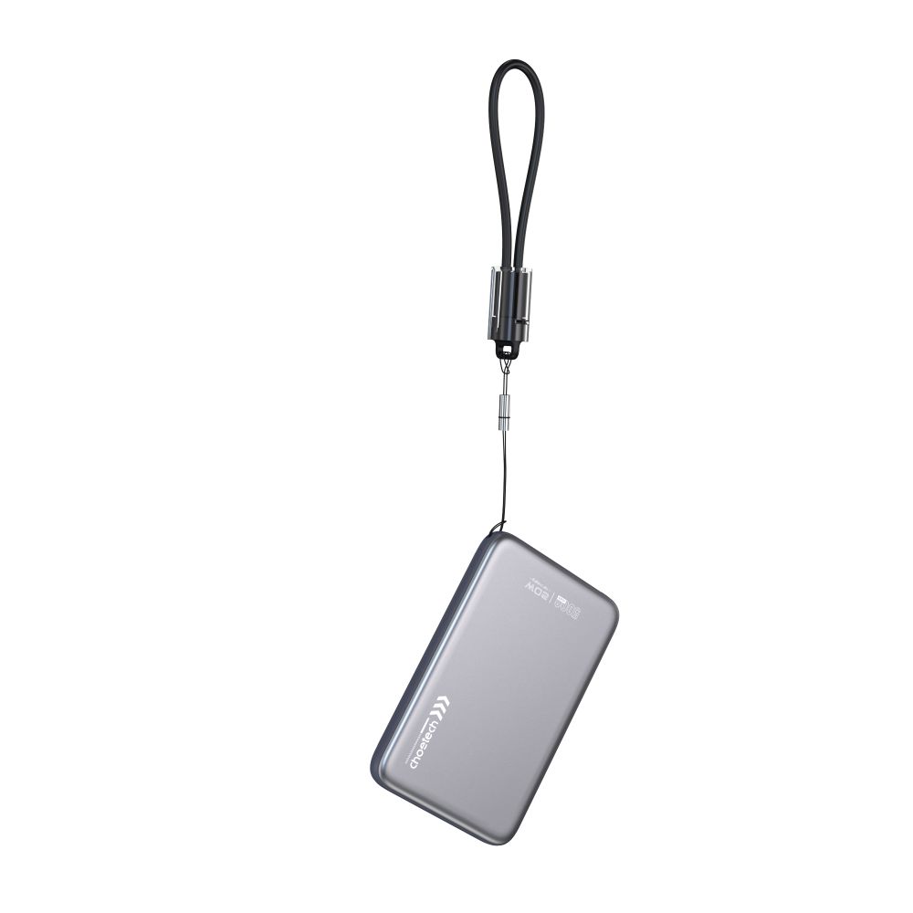 Повербанк Choetech B861 5000 mAh 20 W Grey QC3.0 PD3.0 с беспроводной магнитной зарядкой MagSafe