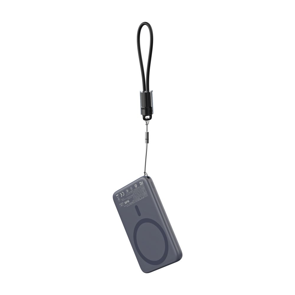 Повербанк Choetech B861 5000 mAh 20 W Grey QC3.0 PD3.0 с беспроводной магнитной зарядкой MagSafe