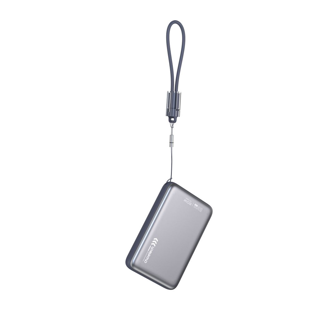 Повербанк Choetech B862 10000 mAh 22.5 W Grey QC3.0 PD3.0 с беспроводной магнитной зарядкой MagSafe