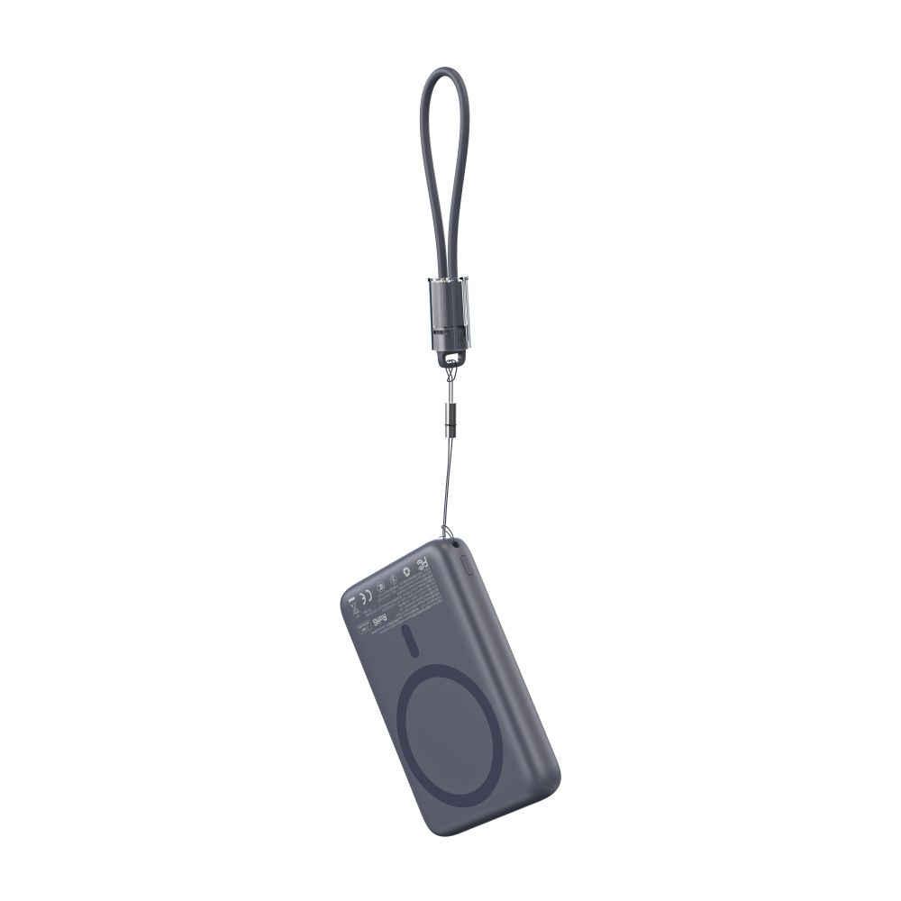 Повербанк Choetech B862 10000 mAh 22.5 W Grey QC3.0 PD3.0 с беспроводной магнитной зарядкой MagSafe