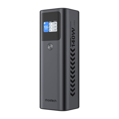 Повербанк Choetech B670 27000 mAh 140 W Grey QC3.0 PD3.1 з дисплеєм