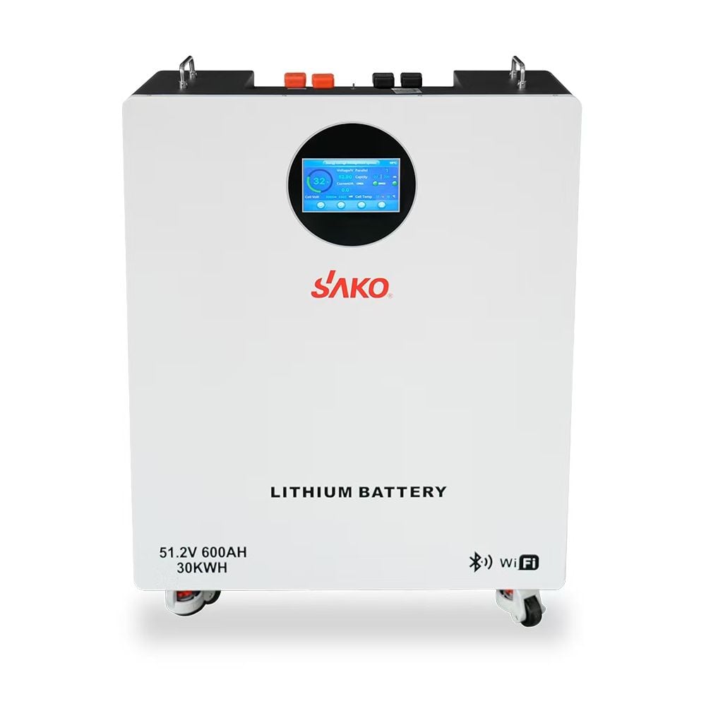 Аккумуляторная батарея LiFePO4 Sako Li-Sun series, SK-51.2V600Ah (30.72 кВт·год) для настенного / напольного монтажа