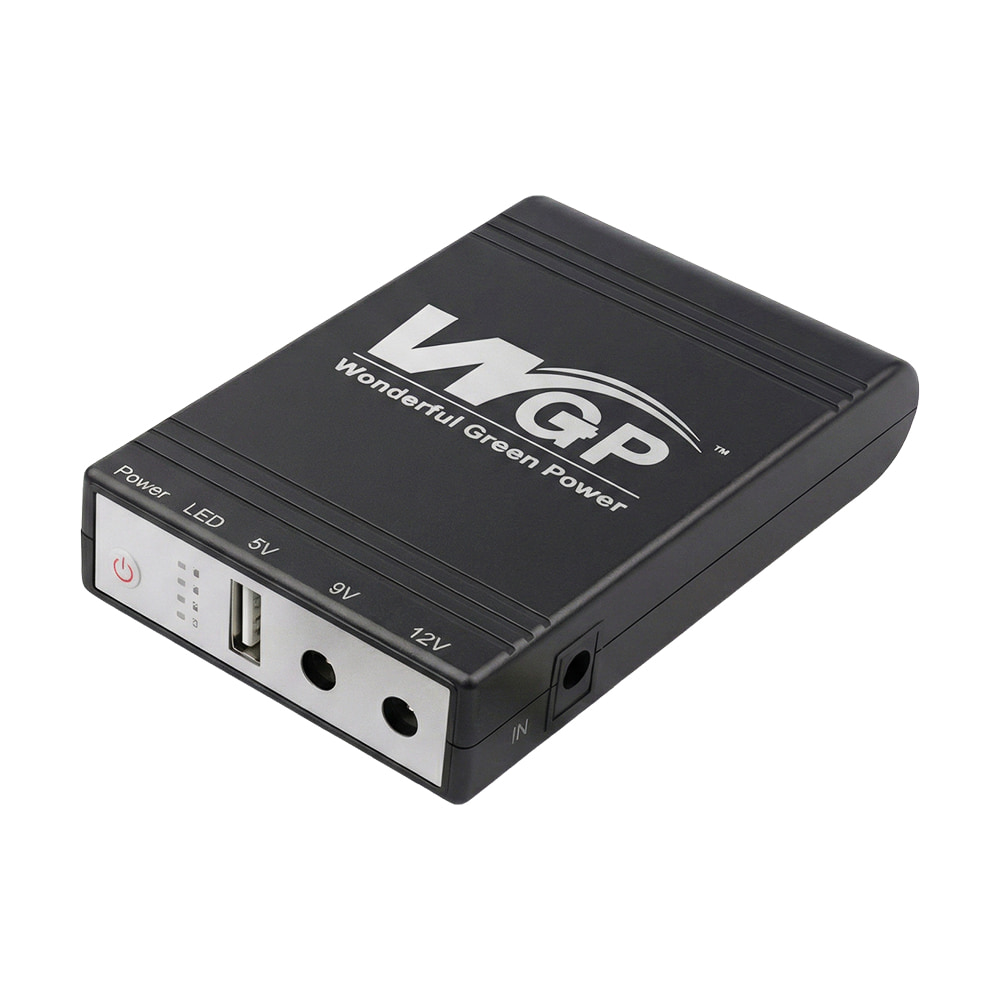 ДБЖ Mini UPS WGP UPS1032 (10400mAh 5V/9V/12V) для роутера та оптичного терміналу