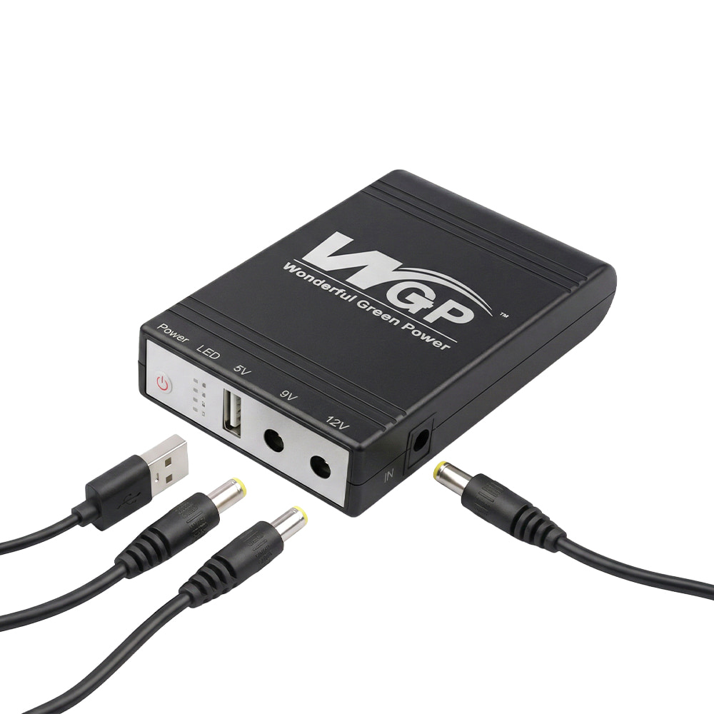 ДБЖ Mini UPS WGP UPS1032 (10400mAh 5V/9V/12V) для роутера та оптичного терміналу