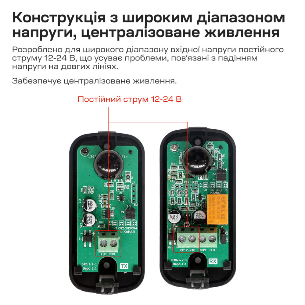 Инфракрасный барьер Trinix TRX-1B/15M, 1-лучевой