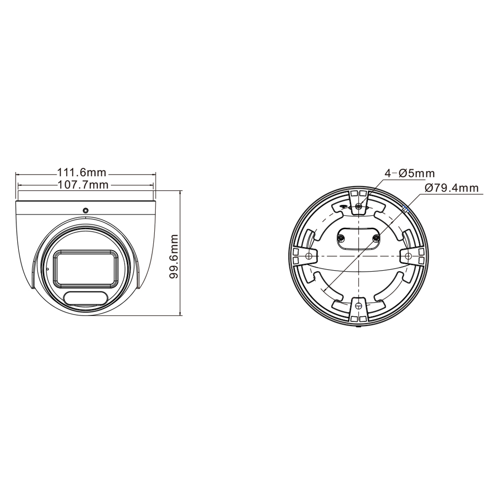 4 Мп IP-видеокамера TVT TD-9545C4-A(PE/AW3) White, Full Color
