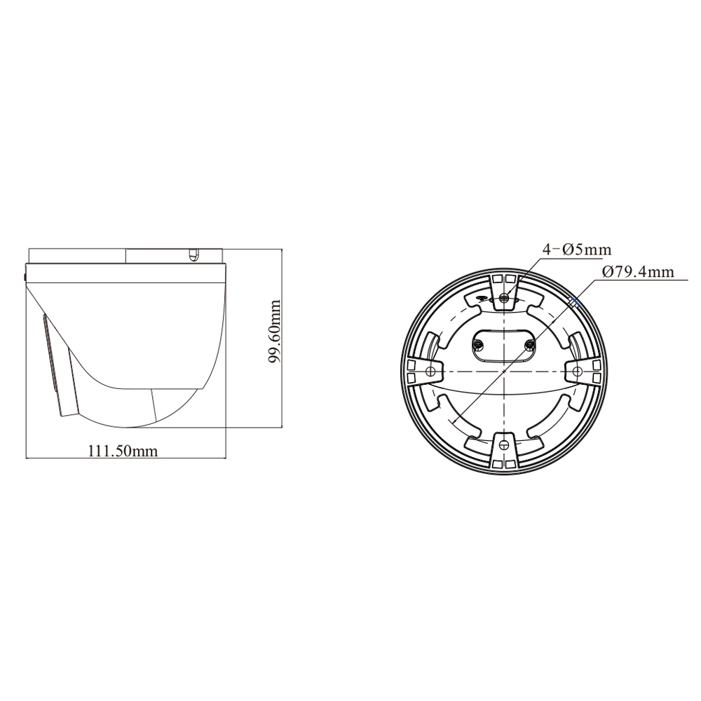 4 Мп IP-видеокамера TVT TD-9545C4-A-PA (PE/AW3) White, 2,8 мм