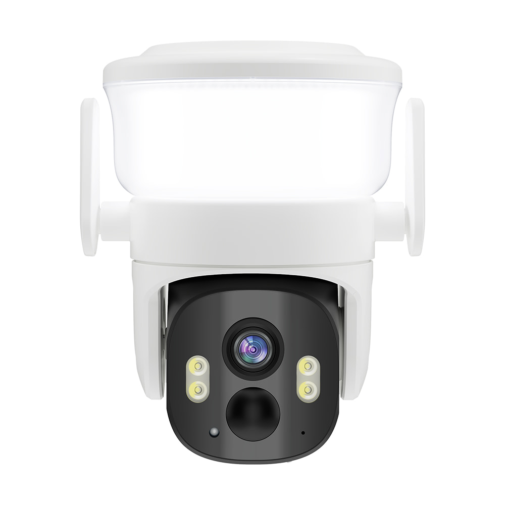 3 Мп Wi-Fi PTZ-відеокамера Light Vision VLC-6103WLS White, з прожектором та сонячною панеллю